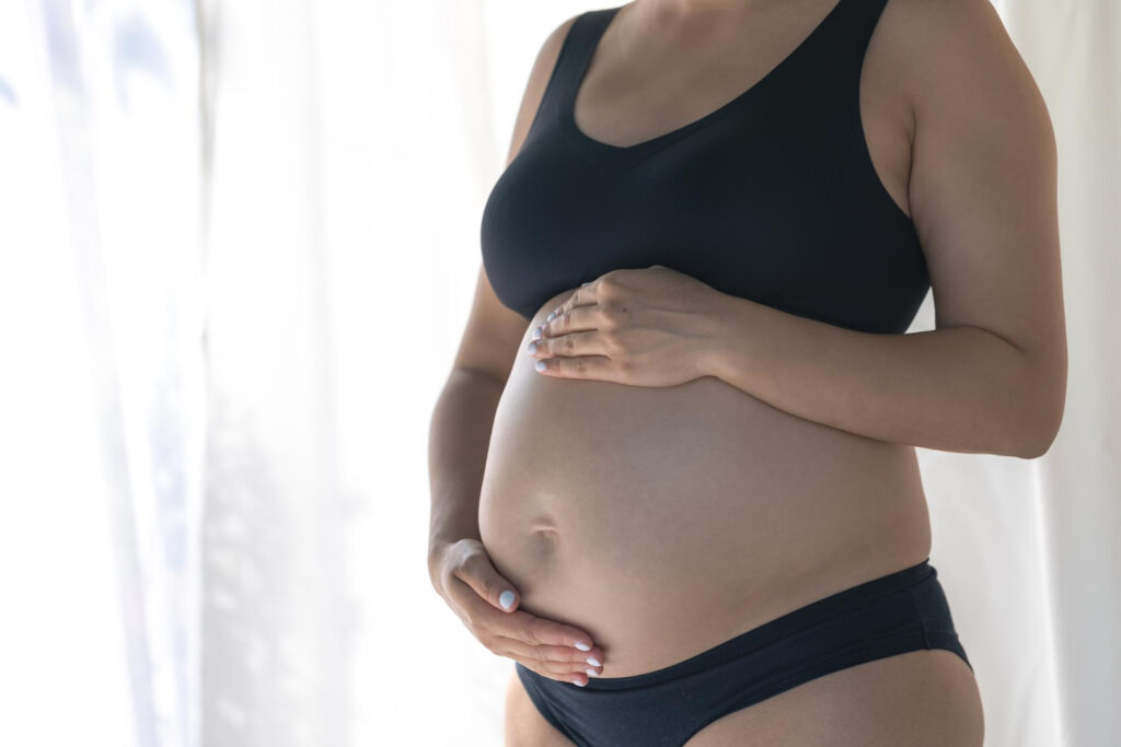 Sagging belly after a C-section